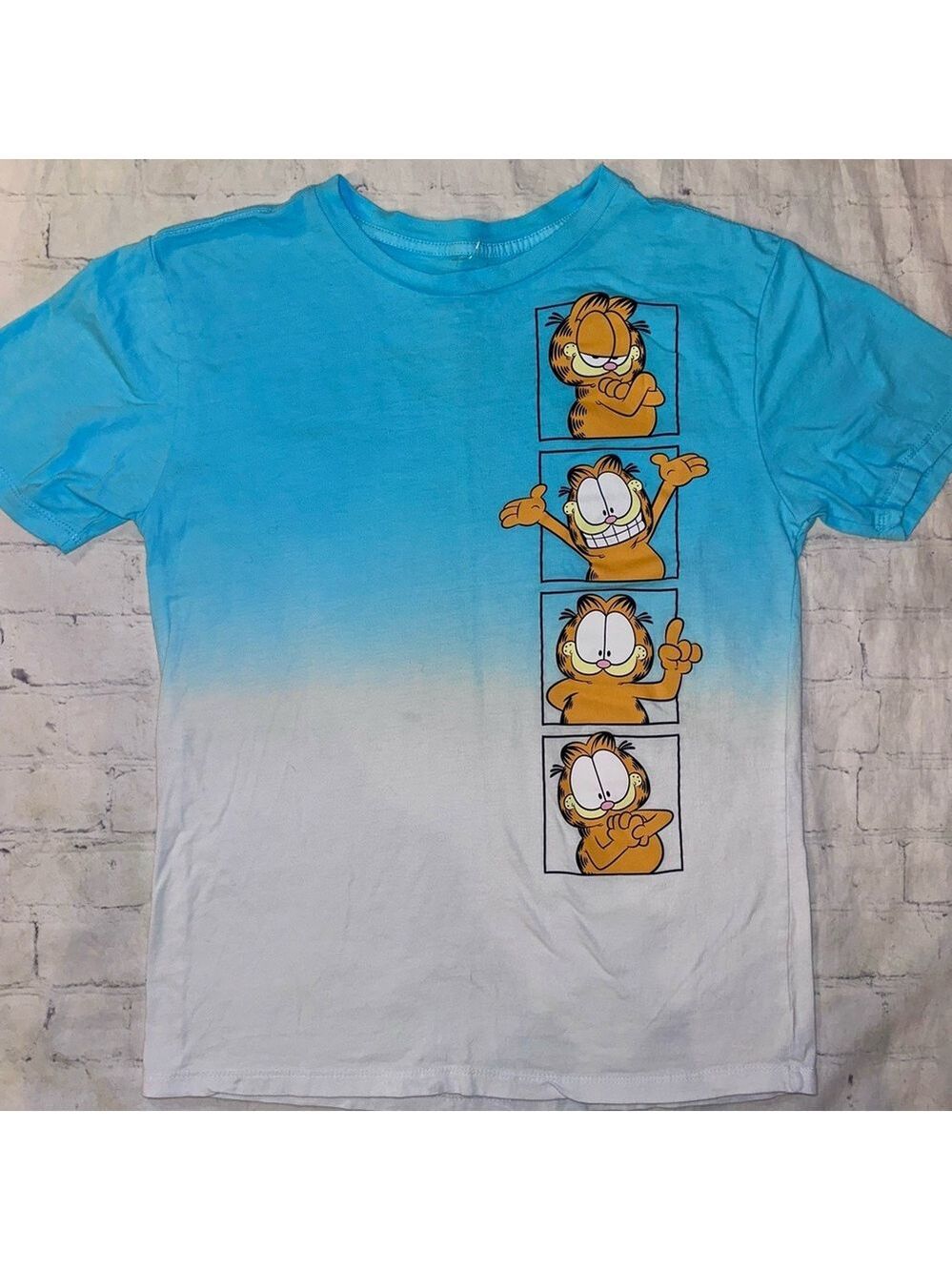 NWOT Youth XL Nickelodeon Garfield Kids Blue Short Sleeve Graphic TShirt